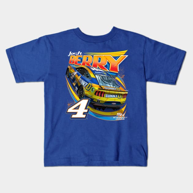 Josh Berry Sunny D Kids T-Shirt by stevenmsparks